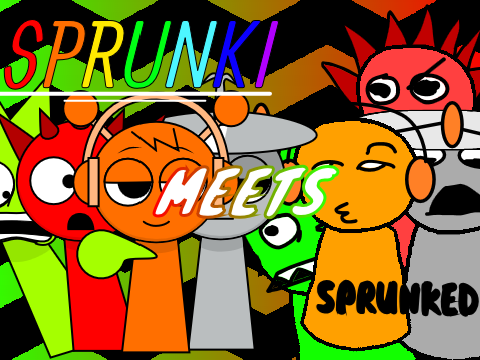 Play Sprunki meets Sprunked - Incredibox Sprunki game online